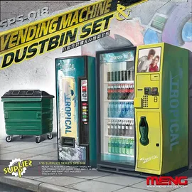 Meng SPS-018 - Getränkeautomaten, Müllcontainer mehrfarbig 1:35