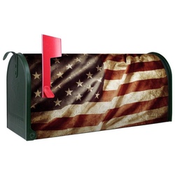 banjado Amerikanischer Briefkasten »Mailbox United States« (Amerikanischer Briefkasten, original aus Mississippi USA), 22 x 17 x 51 cm grün