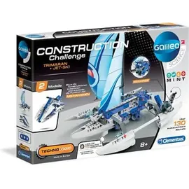 CLEMENTONI Construction Challenge Trimaran und Jetski 59108