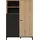 Gami Highboard 102 x 150 x 36 cm Braun / Schwarz