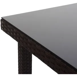 Mendler Cava Beistelltisch 80 x 80 x 80 cm Braun
