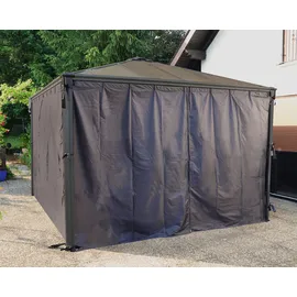 CANOPIA Palram - Canopia Vorhangset für 3 - 4m Pavillons Anthrazit