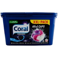 Coral ALL IN 1 CAPS Black Velvet 1 x 50 Stück XXL Pack -frischer Duft - ab 30°