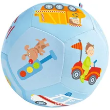 HABA Babyball Fahrzeug-Welt Blau