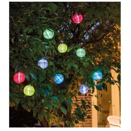 Lumineo LED Lichterkette Lampions 3,5 m Nylon Warmweiß