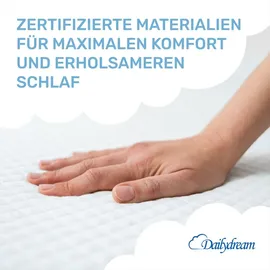 nivion gmbh Kaltschaum Komfort-Topper 80 x 200 cm Weiß