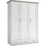 Begabino Drehtürenschrank Luca 148 x 201 x 62 cm Weiß