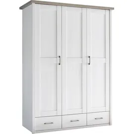 Begabino Drehtürenschrank Luca 148 x 201 x 62 cm Weiß