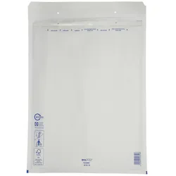 500 x Luftpolsterversandtasche (320 x 455 mm) 10 / K weiß Luftpolstertaschen Umschläge Versandtaschen Polsterumschlag Selbstklebeverschluss Post Büche