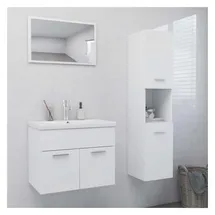 vidaXL Badmöbel-Set 2-tlg. Weiß