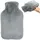 luxuskollektion Wärmflasche mit Kunstfell Bezug Tasche 2L Gummi Blau