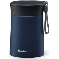 Thermobecher ALADDIN "Bistro Lunch", blau (navy), H:14cm Ø:9,8cm, Edelstahl, Trinkgefäße, 0,4 Liter