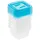 KEEEPER Frischhaltedosenset 6-teilig, 6 x 90 ml, 6,5 x 6,5 x 4 cm, Fredo Fresh, Blau Transparent