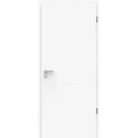 steinau Zimmertür Hochwertige Zimmer-/Innentür - Tür + Zarge + Griff – Streifen - Durat®, Türblatt mit Zarge, wahlweise DIN links oder rechts, Türgriff weiß Ø 14 cm x 75 cm x 200 cm