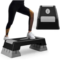 Costway Höhenverstellbarer Aerobic Stepper Grau 12/17/22cm