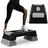 Costway Höhenverstellbarer Aerobic Stepper Grau 12/17/22cm