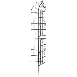 casa.pro Rankgitter Barrea 50 x 180 cm Schwarz