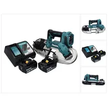Makita Akku-Bandsäge DPB 183 RG 18 V 66 mm + 2 x 6,0 Ah + Lader