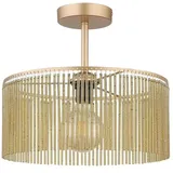 Nowa Deckenleuchte 1x E27 goldfarben Metall Acryl 35 x 32 cm
