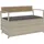 vidaXL Gartenbank 55 x 74 x 0 cm Grau