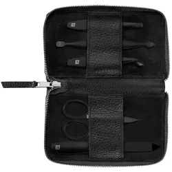 ZWILLING Beauty Maniküre Pediküre Set 5tlg. mit Nagelschere, Leder, schwarz Sets   1 Stück 