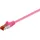 goobay CAT 6 Patchkabel, S/FTP (PiMF), Magenta