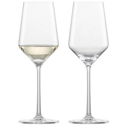 Zwiesel Glas Weißweinglas Pure Weißweingläser 300 ml 2er Set, Glas weiß