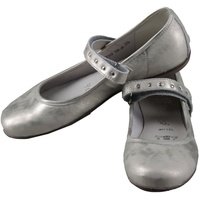 Däumling  Mädchen Ballerinas Schuhe Gr. 34 Silber Neu