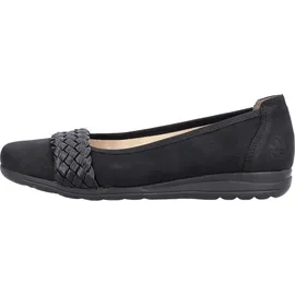 Rieker Damen Ballerinas L9358-00 schwarz Gr. 36