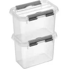 SUNWARE Q-Line Aufbewahrungsbox 15 x 10 x 10,3 cm 12-tlg. transparent