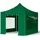 TOOLPORT Faltpavillon 3 x 3 m inkl. 4 Seitenteile Dunkelgrün