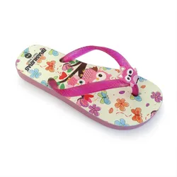 Jungen Strand Flip Flops BRASILERAS in fuchsia Farbe mit Gummisohle 33