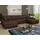 Sofnet Wohnlandschaft 7-Sitzer Textil U-Form Braun