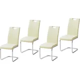 Hti-Living HTI-Living, Stühle, Esszimmerstuhl 4er Set Beige Kunstleder Kelly C