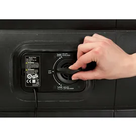 Happy People Gästebett, 97 x 47 x 196cm, anthrazit - grau