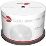PrimeOn CD-R 80min/700MB, 52x, 50er Spindel silver 2761102