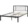 Beliani Bett mit Lattenrost Metall Cusset 120 x 200 cm Schwarz
