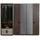 JV Möbel Kleiderschrank aus Holz 66 x 225 x 210 cm Braun