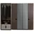 JV Möbel Kleiderschrank aus Holz 66 x 225 x 210 cm Braun