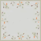 Dunicel Mitteldecke Vintage Herbarium 20 Stück 1er Pack