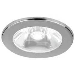 Brumberg 00P3654B LED-Lichtpunkt 350 mA, 1 W, 15°, blau, rund, starr, chrom glänzend, IP43 (bei E