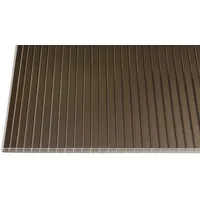 Polycarbonat Stegplatten Hohlkammerplatten bronce 16 mm (2000 x 1200 x 16 mm)