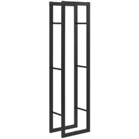 [en.casa] Kaminholzregal Brennholzregal Feuerholzregal Kaminholzhalter 40x150x25cm