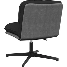 vidaXL Bürostuhl Drehbar Stoff Schwarz