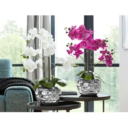 Kunstpflanze CREATIV GREEN "Orchidee", lila, H:55cm, Polyester, Kunststoff, Kunstpflanzen