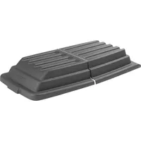 Rubbermaid Deckel Rubbermaid Tilt Truck 0,6 m3 Schwarz bombierter