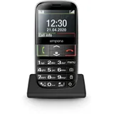 Emporia emporiaACTIVE | Seniorenhandy 4G Volte | Tastenhandy 4G Volte ohne Vertrag | Mobiltelefon mit Notruftaste | 2,3-Zoll-Display | Schwarz