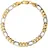 Unique Figaroarmband Gold bicolor 333 19 cm