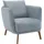 Schöner Wohnen Sessel Pearl Baumwolle/Polyester 86 x 68 x 86 cm Blau