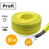 stabilo-sanitär Profi Gartenschlauch 1/2 Zoll 50m gelb